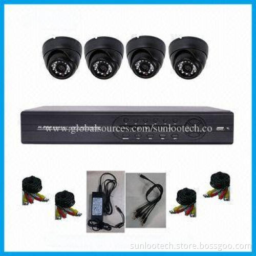 security camera systems 600tvl 4-channel outdoor